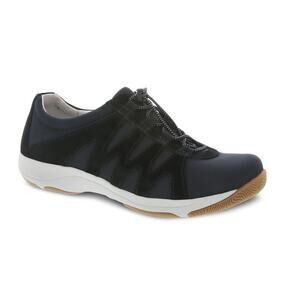 DANKSO Black Suede Drawcord Harlie Sneaker Shoe // 39